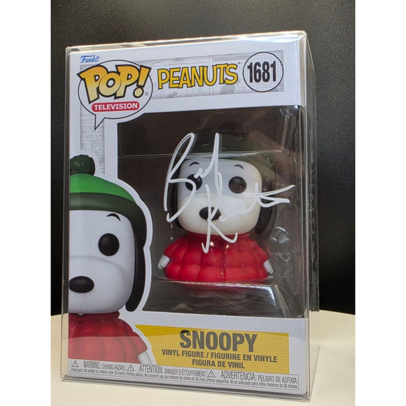 Snoopy Peanuts Funko POP Television #1681 autograph/sign by Brad Keston